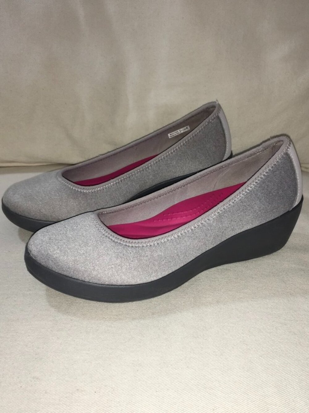 CROCS Ballet Wedge Shoe Gray